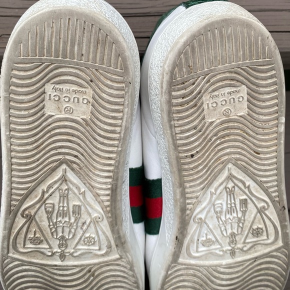 GUCCI Women's Ace Leather Sneaker, White, Precious - Picture 11 of 16